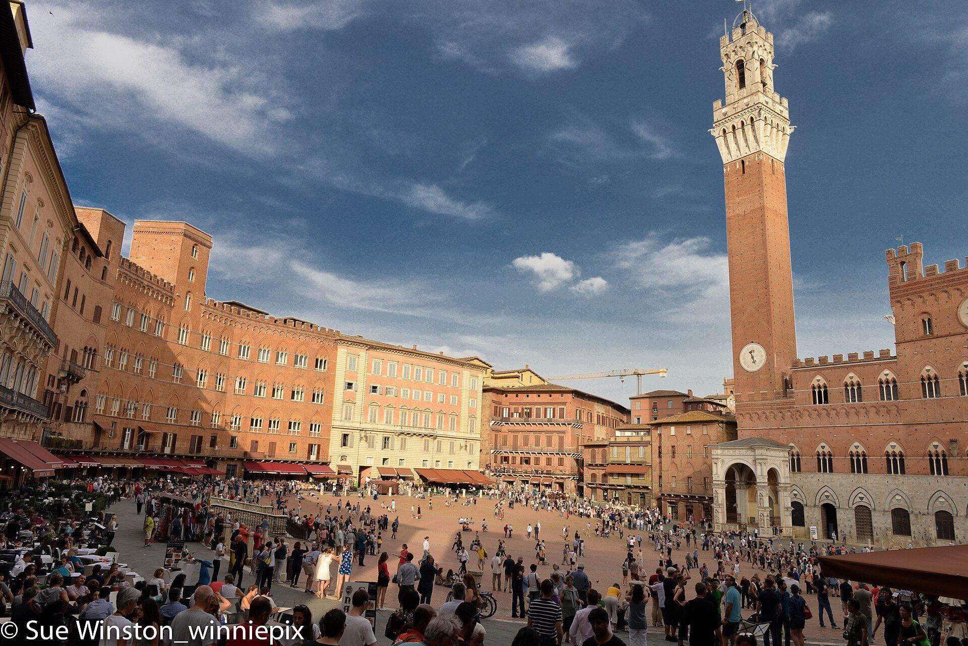 Piazza del Campo vista dall'alto